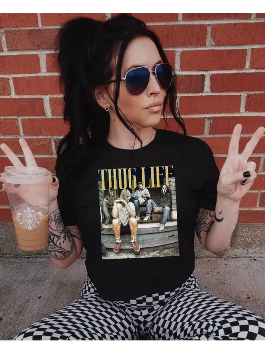 Thug life horror tshirt