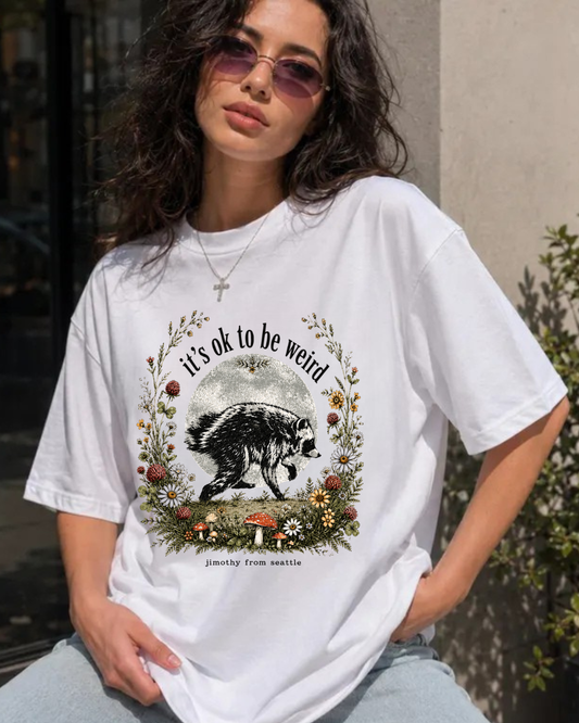 Weird raccoon tshirt