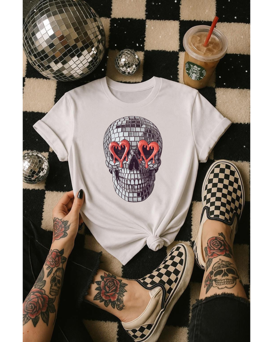 disco skull tee